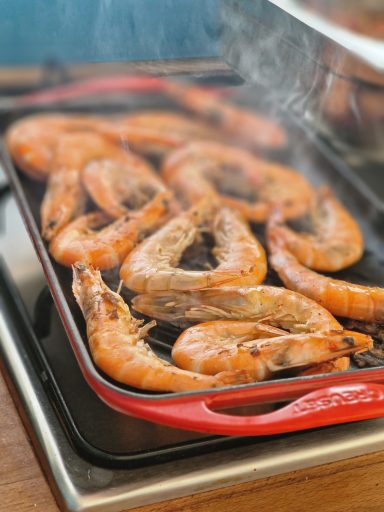 Grilled prawns 